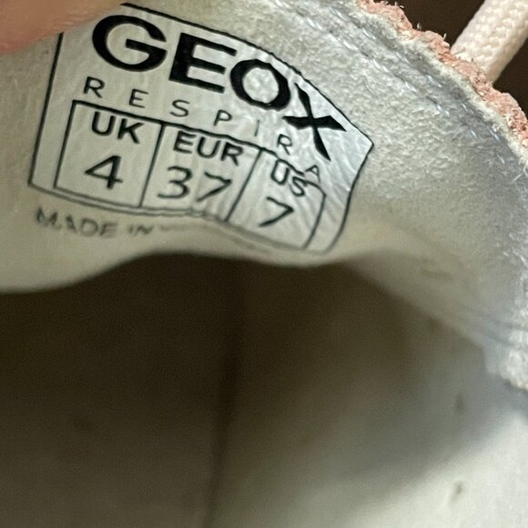 NEW Geox Respira Thymer Womens Pink Oxford Pale Pink Shoes-Sz.7 - Picture 6 of 11